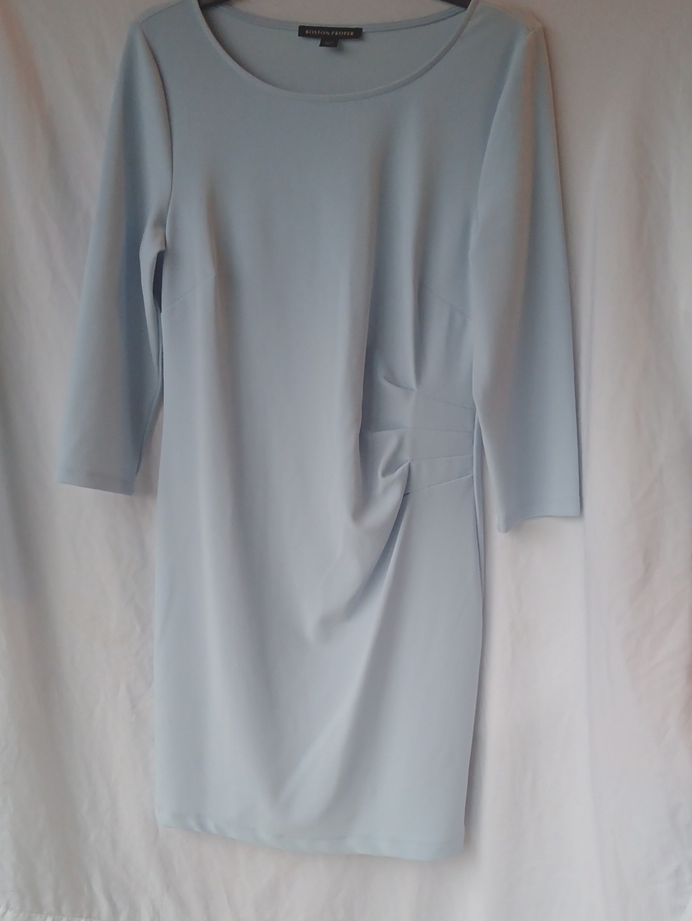 Boston Proper Pale Blue Midi Sheath Dress